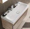 Раковина Geberit Citterio: B=120см, T=50см, Отверстие под смеситель=Левое и правое, Перелив=Без, Белый / Специальное керамическое покрытие KeraTect