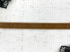 Лента бархатная, ш. 1 см, светло-коричневый