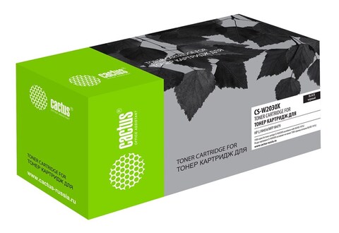 Картридж лазерный Cactus CS-W2030X W2030X(есть ограничения по прошивке) черный (7500стр.) для HP LJ M454/MFP M479