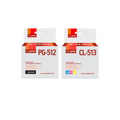 Комплект картриджей EasyPrint IC-PG-512/CL-513_SET для Canon: PG-512/CL-513, черный + цветной