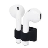 Силиконовый держатель на руку, ремешок часов, сумку или на шею для Airpods (Черный)