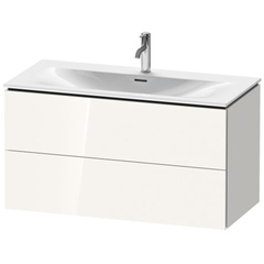 Duravit L-Cube Тумба подвесная под раковину # 234410, 2 ящика, 550x1020x481мм, цвет White High Gloss LC630802222 фото