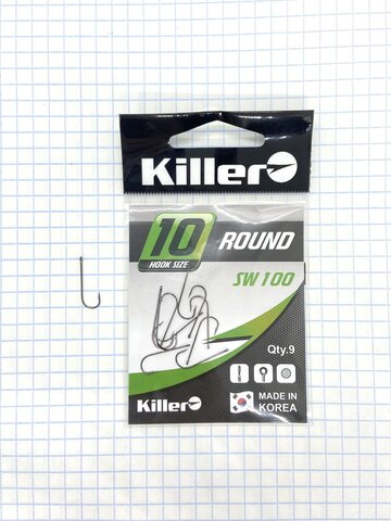 Крючок KILLER ROUND № 10 продажа от 10 шт.