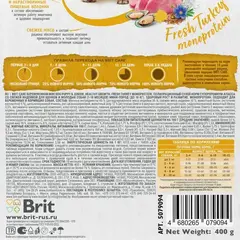 Brit Puppy&Junior.Healthy Growth сухой корм для щенков (индейка) 400 гр