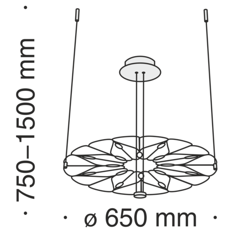 Подвесной светильник Maytoni Volare MOD037PL-L16B