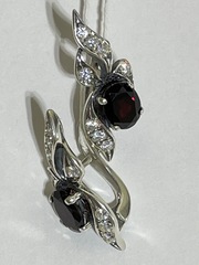 Кроше (серьги из серебра)