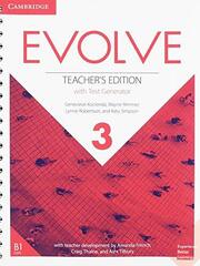 Evolve Level 3 Teacher's Edition With Test Generator