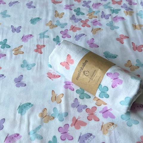 Пеленка фланель "Бабочки"