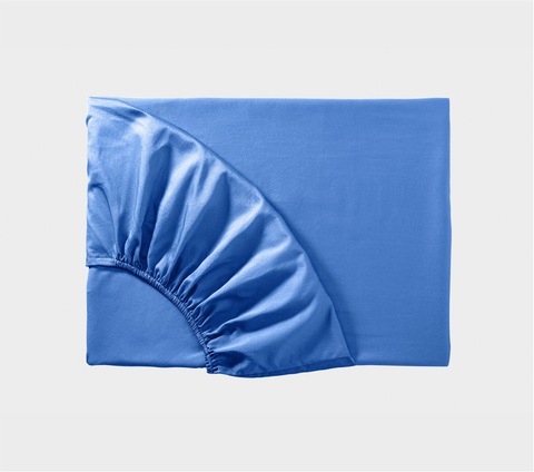 Простыня на резинке 200x200x45 Mollen васильково-синяя