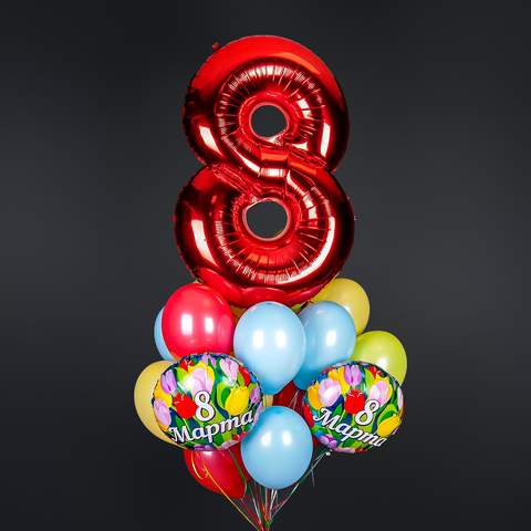 Шары к 8 марта №4