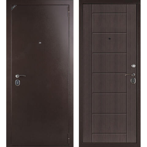 Дверь входная металлическая Лайт Ларче шоколад