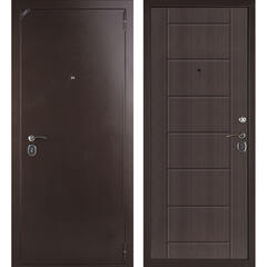 Дверь входная металлическая Лайт Ларче шоколад