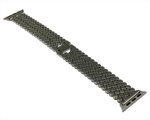 Ремешок для Apple Watch 38mm/40mm чешуя сталь / серебро