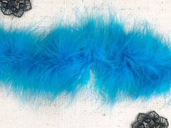 Боа "Пух марабу", дл. 1,8 м., ш. 10 см, 21-30 гр, голубая бирюза