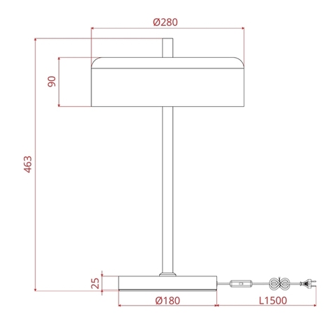 Настольная лампа Arte Lamp SKAT A7052LT-2BK