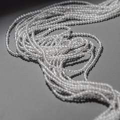 Горный хрусталь натуральный, 2мм, бусины в форме шара, микроогранка