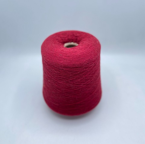 Бобинная пряжа (пр.Италия),1500м/100 гр. 80%шерсть, 20%полиамид, цвет-Вишня,арт-31811