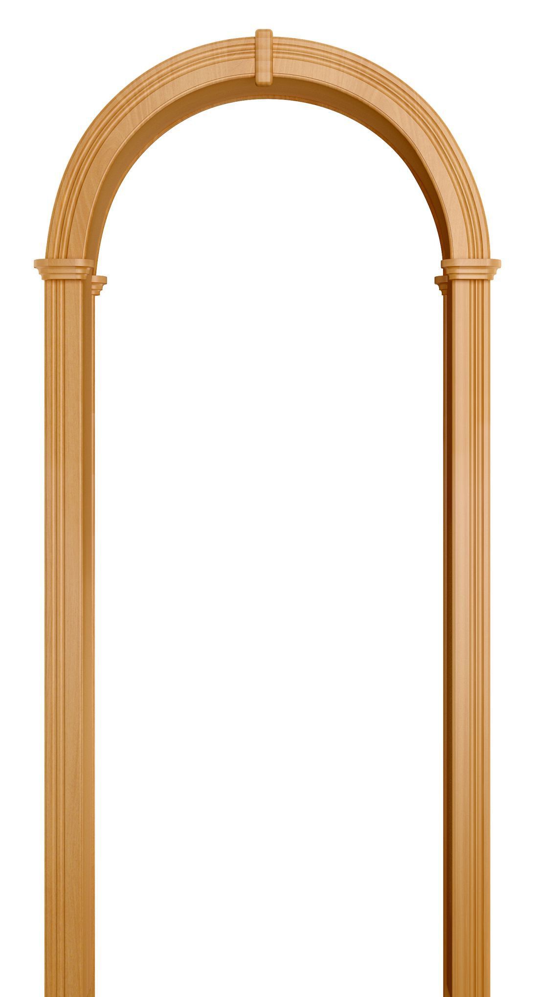 Арка межкомнатная пленка ПВХ Лесма, Валенсия, цвет миланский орех