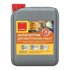 Антисептик NEOMID 400 1л  для внутренних работ концентрат 1:5 бесцветный