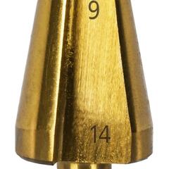 Сверло по металлу конусное ПРАКТИКА 3-14 мм TIN (798-294)