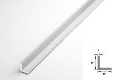 Профиль уголок Лука 10*10*1 Уп 01.2000.500 без окраса