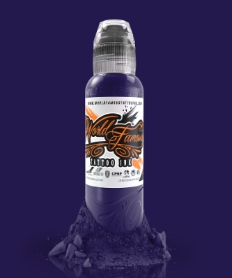 Краска World Famous Tattoo Ink "Amsterdam Purple" 1/2 унции - 15 мл