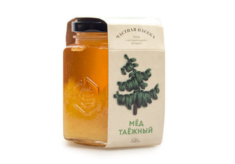 Мед таежный "Частная пасека", 500г