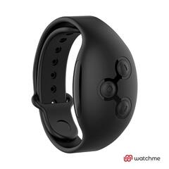 Голубой вибратор для пар с черным пультом-часами Weatwatch Dual Pleasure Vibe - 