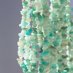 Амазонит натуральный, 4-9мм, фриформ
