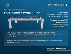Бильярдный стол для пула 