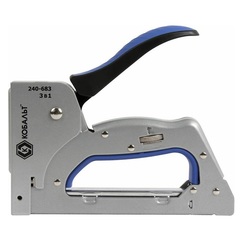 Степлер механический КОБАЛЬТ 3в1, скобы 6-14мм (тип 53), шпильки (до 14мм), гвозди (до 14мм), рег.удара (240-683)