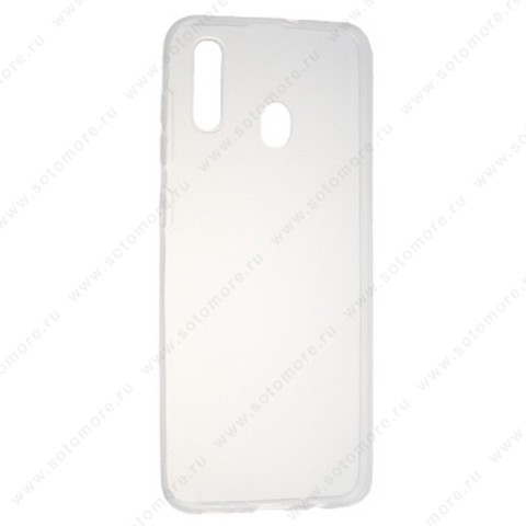 Накладка силиконовая ультра-тонкая для Samsung Galaxy A20/ A30 A305 2019 прозрачная