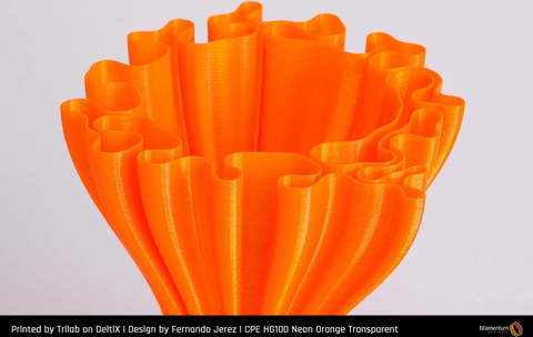 Пластик для 3D-принтера Fillamentum CPE HG100 Neon Orange Transparent