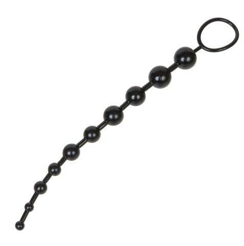 Черные анальные бусы OYO - 30 см. - OYO OYO-SKN-ANL033 Black