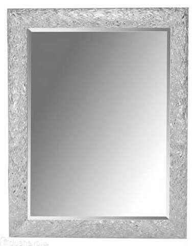 Зеркало LINEA, рельефная резная рама из массива дерева, комбинированный цвет белый-золото Boheme 534