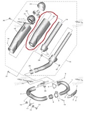 Набивка глушителя Yamaha 1SL-1477E-00 YZ450F YZ450FX