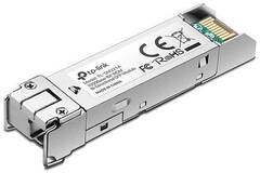 TP-Link SM321A-2, 1000Base-BX WDM Двунаправленный SFP-модуль, TX: 1550 нм, RX: 1310 нм, 1 симплексный разъём LC, расстояние передачи до 2 км по кабелю SMF 9/125 мкм (одномодовое волокно)