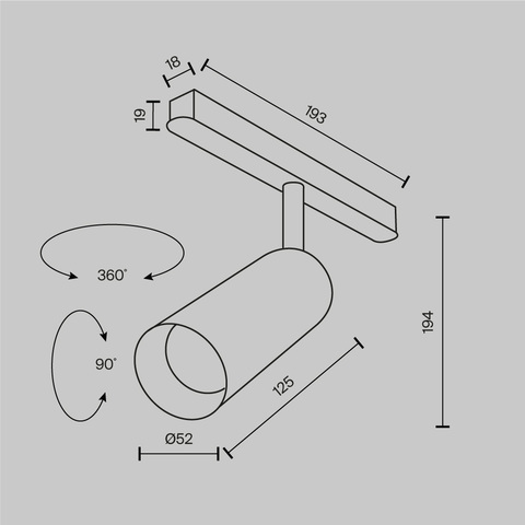 Трековый светильник Maytoni Focus led TR032-2-12W2.7K-M-B