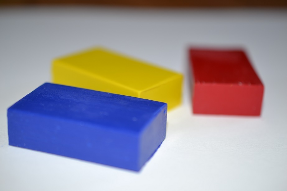 Мелки восковые блоковые, 8 цветов набор "Стандартный" (Stoсkmar)