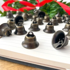 Колокольчик металлический, для декора и творчества, диаметр 2 см, цвет бронза, набор 25 шт.