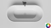 Salini 1049201MF PERLA 170x80 Ванна, интегрированный слив-перелив, сифон, накладка на сливное отверстие в цвет изделия, донный клапан Click-Clack, ножки (нерегулируемые)