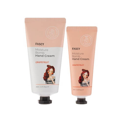 FASCY Grapefruit Moisture Bomb Hand Cream Set, Набор увлажняющих кремов для рук с экстрактом грейпфрута, 80+40 мл