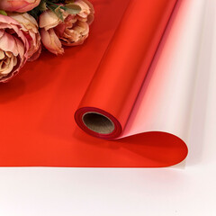 
          Пленка В рулоне 10 м х 58 см двухсторонняя (Красный, Серебряный)