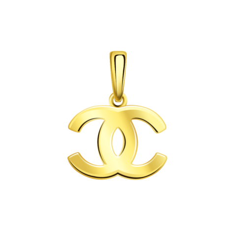 л50265- Подвеска логотип CHANEL из лимонного золота 585 пробы