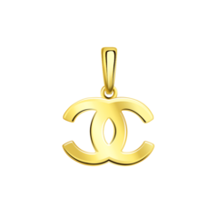 л50265- Подвеска логотип CHANEL из лимонного золота 585 пробы