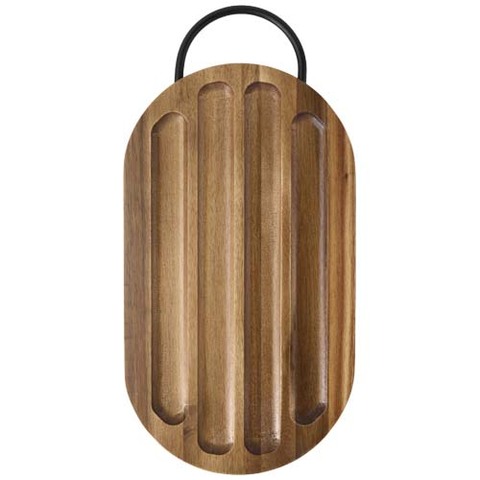 Prestige разделочная доска из дерева акации с ножом для хлеба