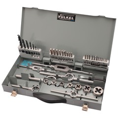 Набор метчиков и плашек M3 -M12 HSS-G 44пр Volkel 49111