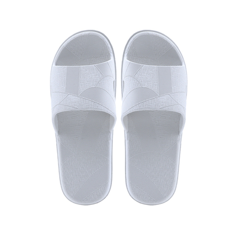 (1,5pv)Kardli Мужские шлепанцы геометрический рисунок Светло-голубые ( 41-42)