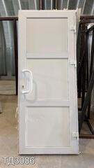 Дверь пластиковая входная Б/У 2040(в) x 850(ш)