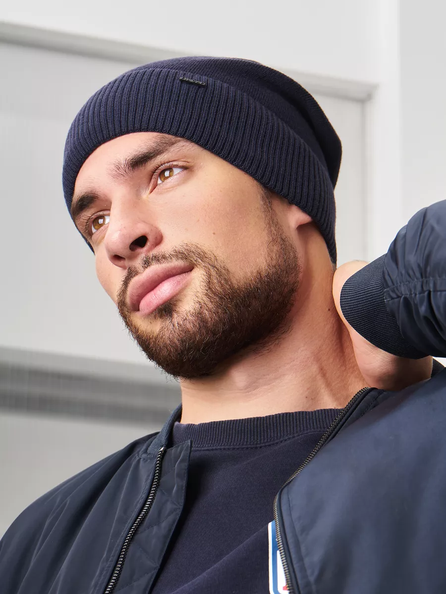 Шапка бини зимняя весенняя с флисом